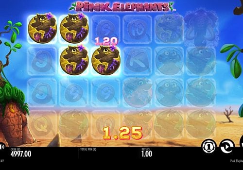 Автомат Pink Elephants - выигрышная комбинация символов Выигрышная комбинация символов в автомате Pink Elephants