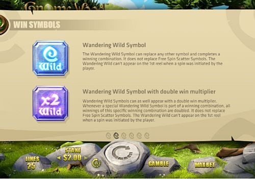 Игровой аппарат Gnome Wood - описание знаков Wild Описание знаков Wild в игровом аппарате Gnome Wood