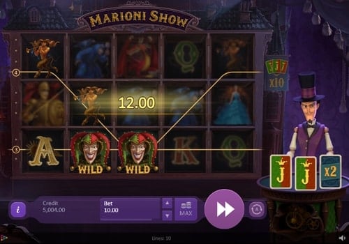 Игровой автомат Marioni Show дикие символы Дикие символы в игровом автомате Marioni Show