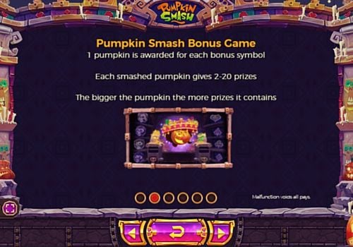 Pumpkin Smash - правила бонусной игры Правила бонусной игры в Pumpkin Smash