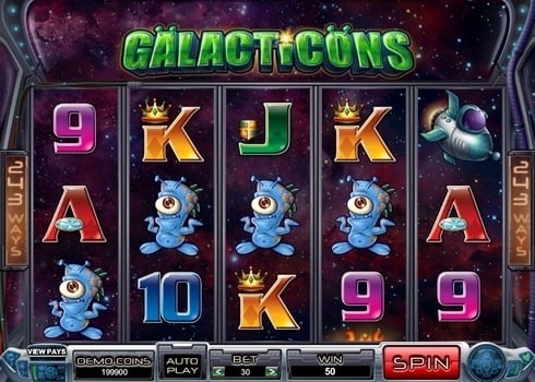 Слот Galacticons - выигрышная комбинация символов Выигрышная комбинация символов в слоте Galacticons